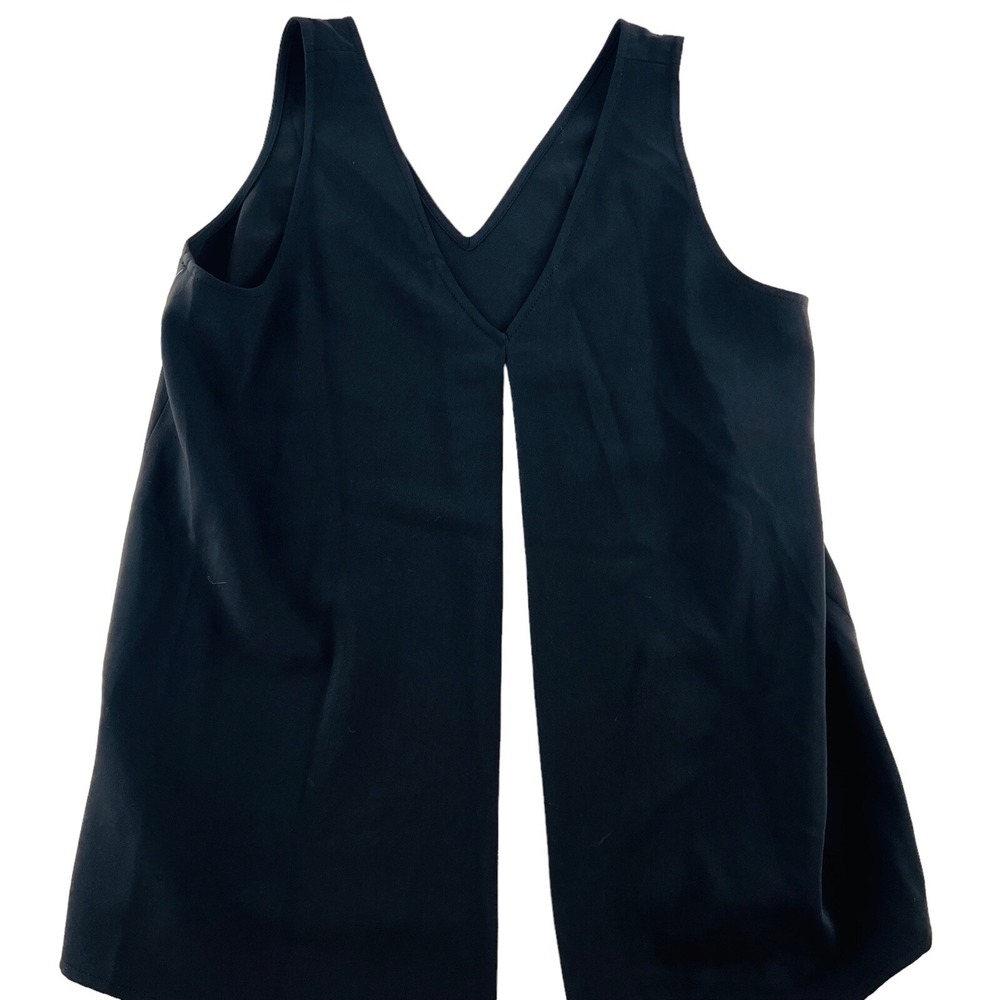 Lauren Ralph Lauren Women's Blouse Size 10p Petite Sleeveless Black‎ White